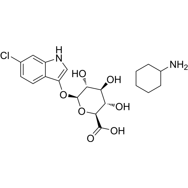 6-Chloro-<em>3</em>-indolyl-β-<em>D</em>-glucuronide cyclohexylammonium
