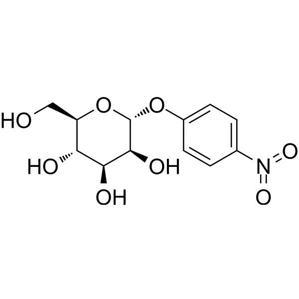 p-Nitrophenyl α-D-mannopyranoside Chemical Structure