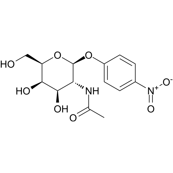 4-Nitrophenyl-N-acetyl-β-D-galactosaminide Chemical Structure