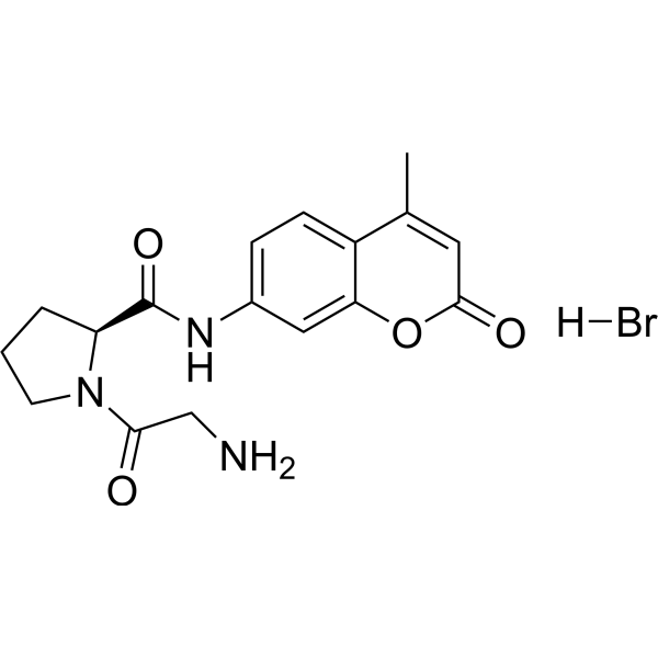 Gly-Pro-AMC hydrobromide Chemical Structure