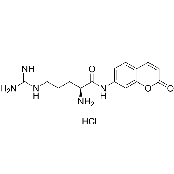L-Arginine-7-amido-4-methylcoumarin hydrochloride Chemical Structure