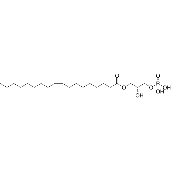 1-Oleoyl lysophosphatidic acid Chemical Structure