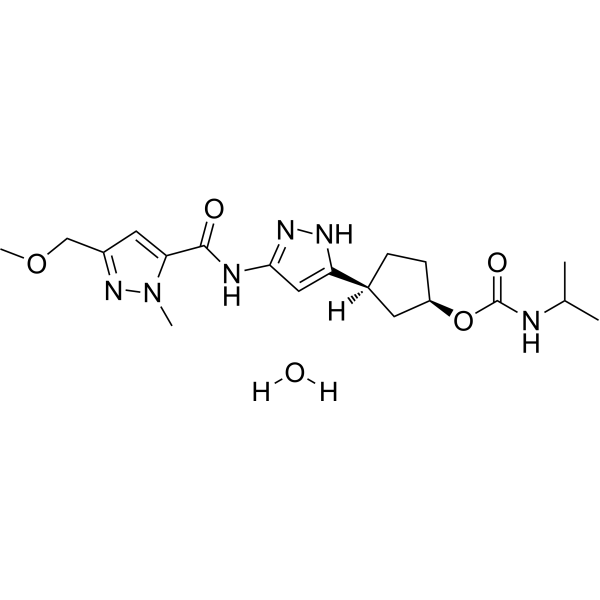 Tagtociclib hydrate Chemical Structure