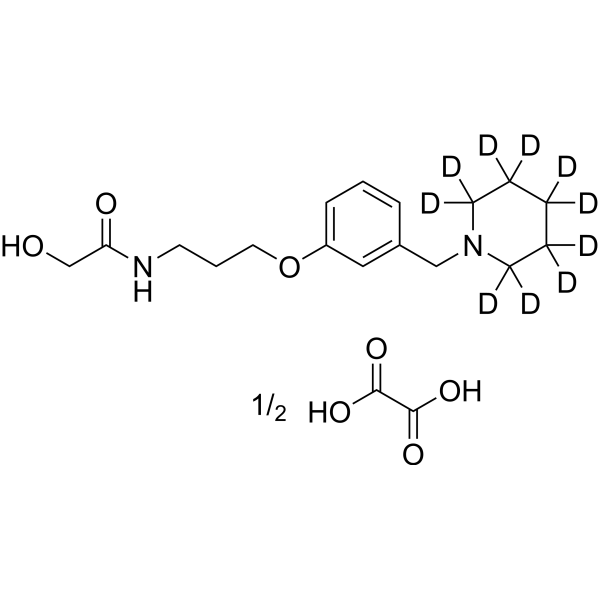Roxatidine-d<sub>10</sub> hemioxalate Chemical Structure