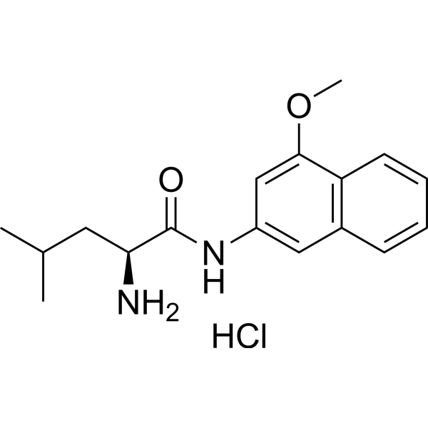 L-Leucine 4-methoxy-β-naphthylamide hydrochloride Chemical Structure