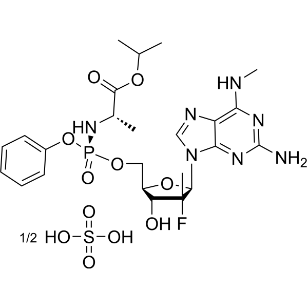 Bemnifosbuvir hemisulfate Chemical Structure