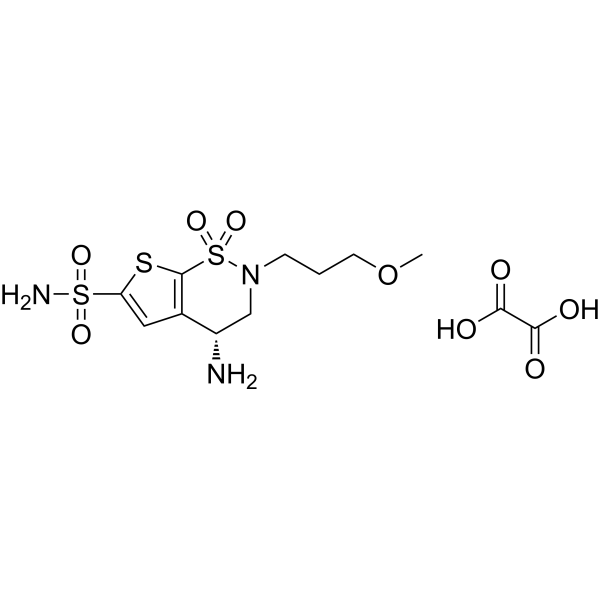 N-Desethyl Brinzolamide oxalate Chemical Structure