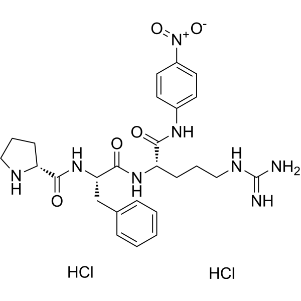 D-Pro-Phe-Arg-pNA hydrochloride Chemical Structure