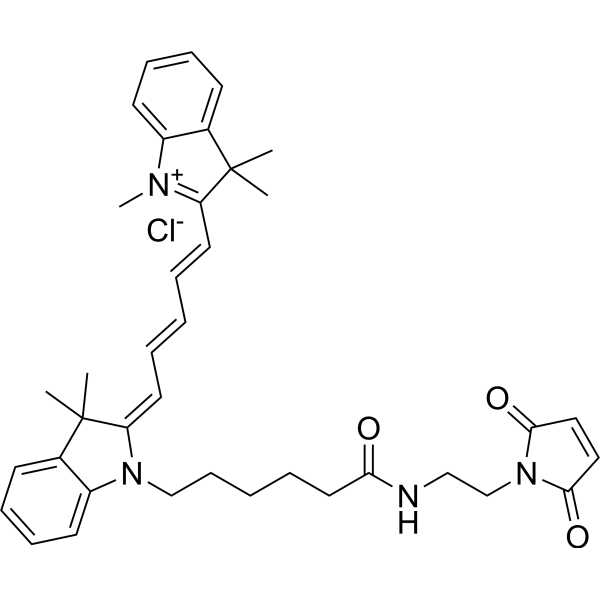 Cy5 maleimide Chemical Structure