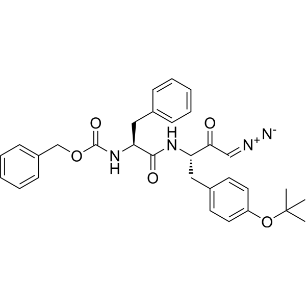 Z-Phe-Tyr(tBu)-diazomethylketone Chemical Structure