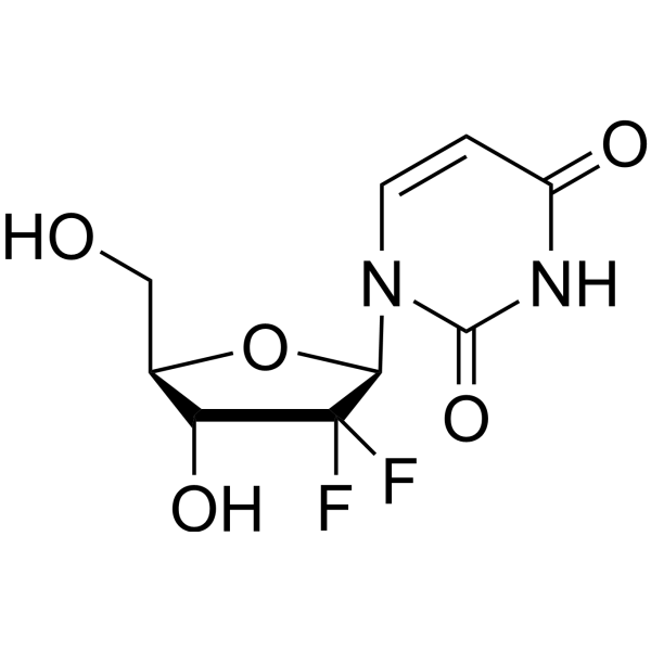 2′,2′-Difluorodeoxyuridine Chemical Structure