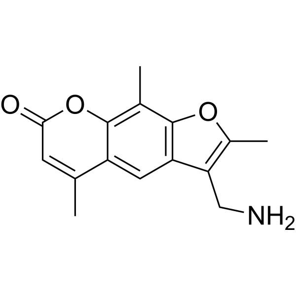 4'-Aminomethyl-4,5',8-trimethylpsoralen Chemical Structure