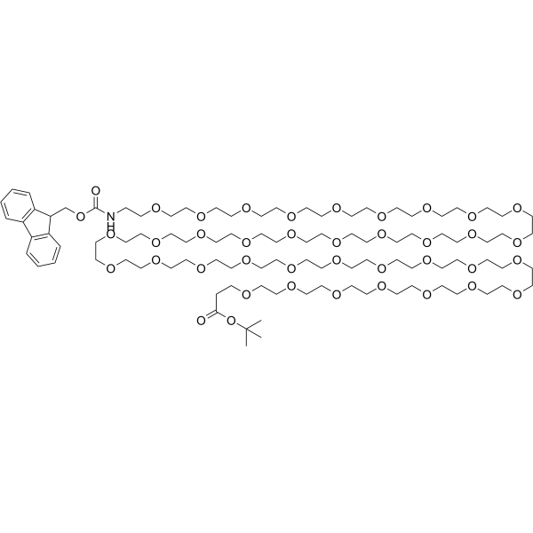 Fmoc-N-amido-PEG36-Boc Chemical Structure