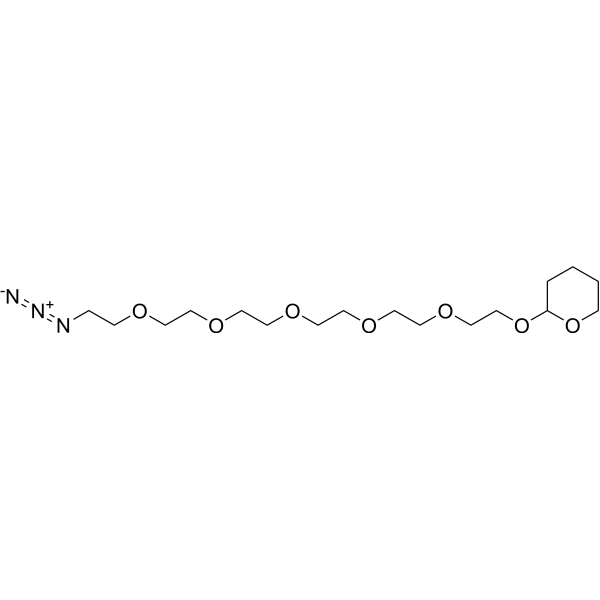 Azido-PEG6-THP Chemical Structure