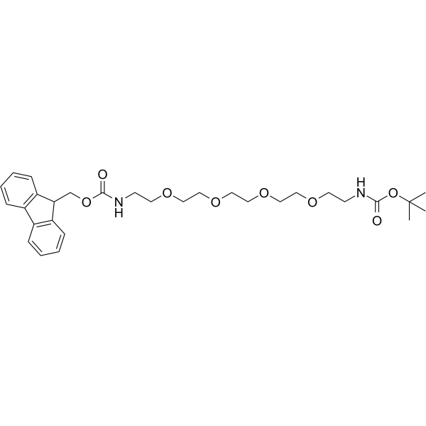 Fmoc-PEG5-NHBoc Chemical Structure