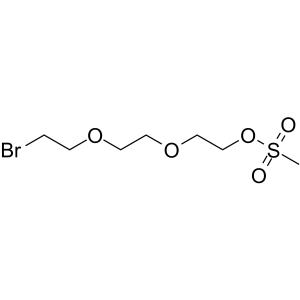 Br-PEG3-MS Chemical Structure