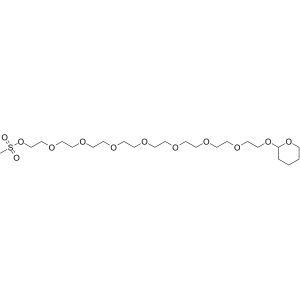 MS-PEG8-THP Chemical Structure