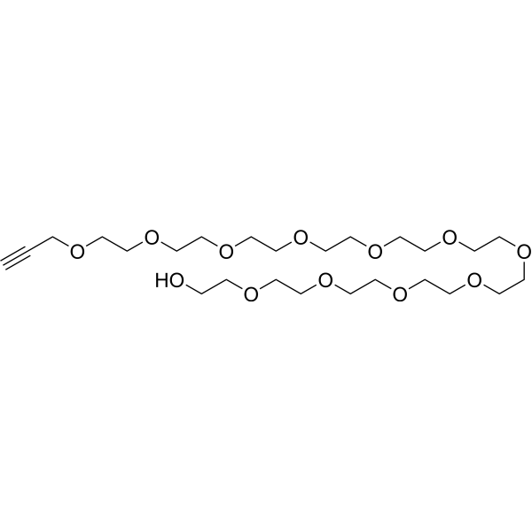 Propargyl-PEG11-alcohol Chemical Structure