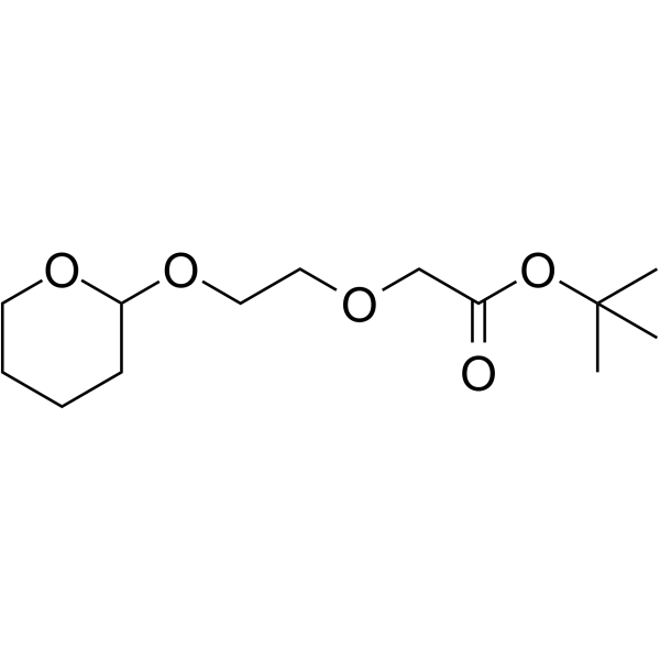 THP-PEG1-Boc Chemical Structure