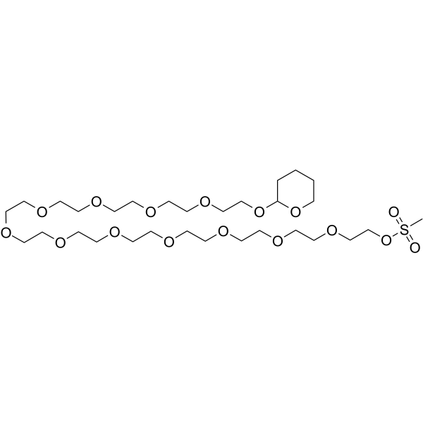 MS-PEG12-THP Chemical Structure