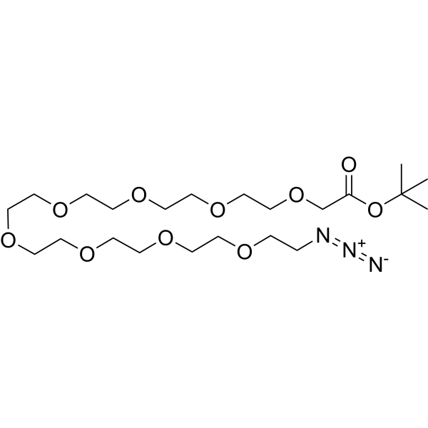 Azido-PEG8-C-Boc Chemical Structure