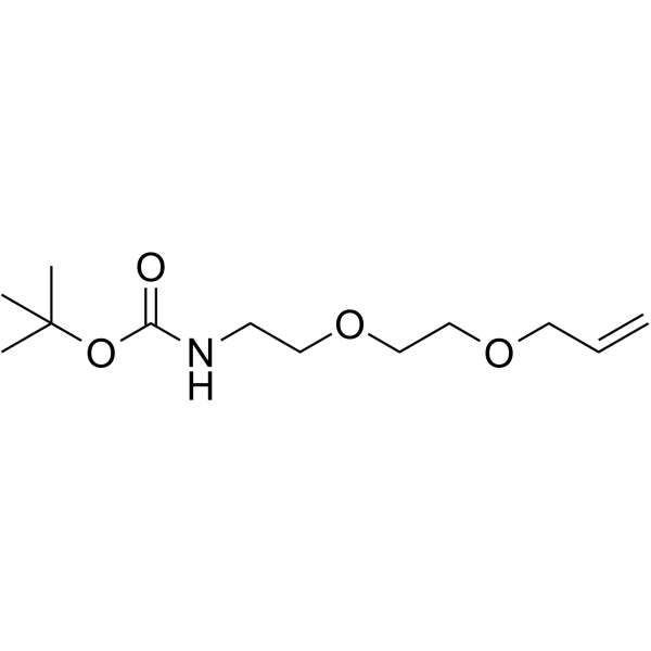 BOC-NH-PEG2-propene Chemical Structure