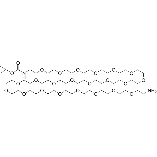 Boc-NH-PEG22-C2-NH2 Chemical Structure