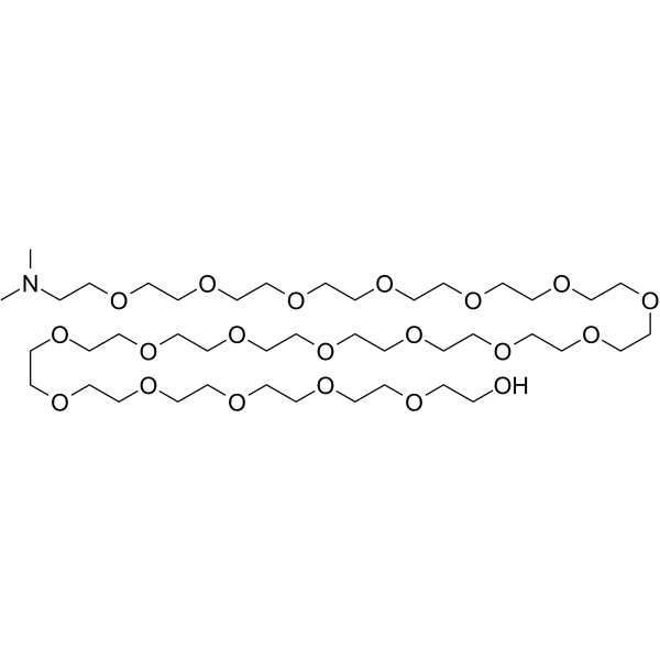 Dimethylamine-PEG19 Chemical Structure