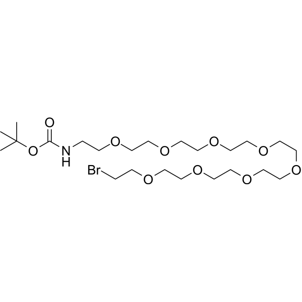 Boc-NH-PEG8-C2-Br Chemical Structure
