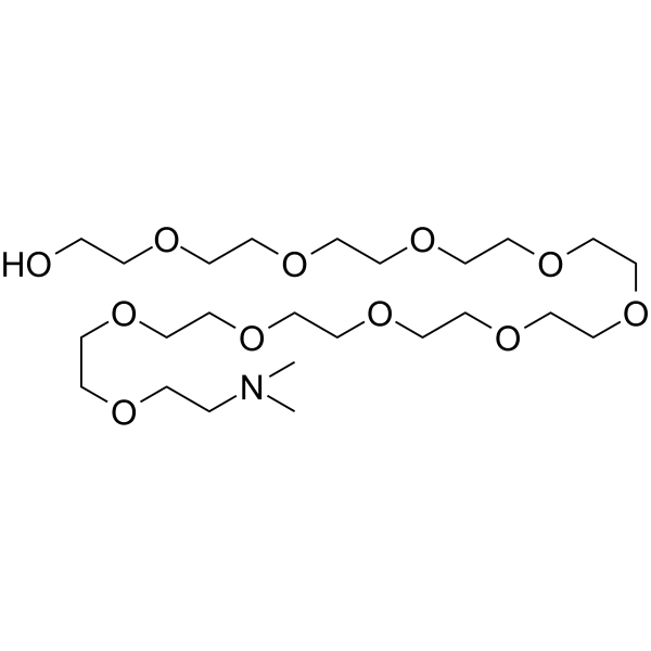 Dimethylamino-PEG11 Chemical Structure