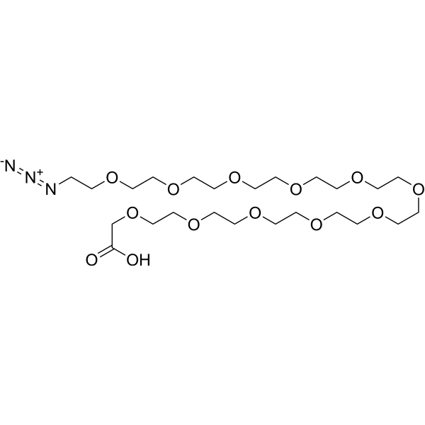 Azido-PEG11-CH2COOH Chemical Structure