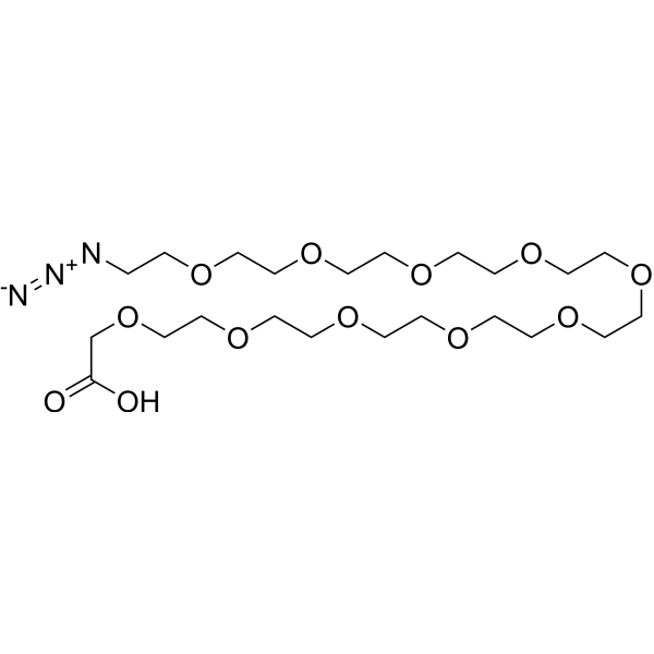 Azido-PEG10-CH2COOH Chemical Structure