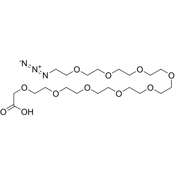 Azido-PEG9-CH2COOH Chemical Structure