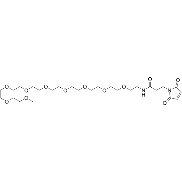 m-PEG9-Mal Chemical Structure