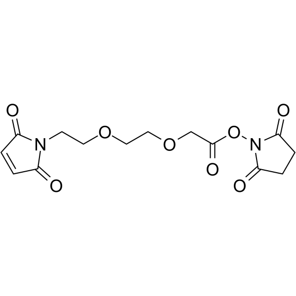 Mal-PEG2-NHS Chemical Structure