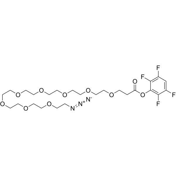 Azido-PEG8-TFP ester Chemical Structure