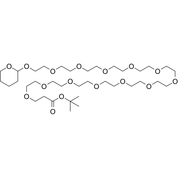 THP-PEG13-Boc Chemical Structure
