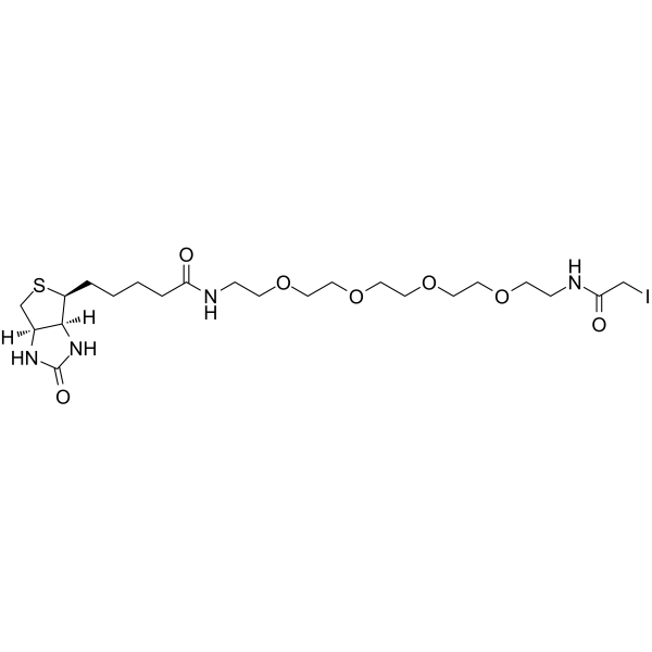 Iodoacetyl-PEG4-biotin Chemical Structure