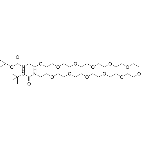 Boc-NH-PEG12-NH-Boc Chemical Structure