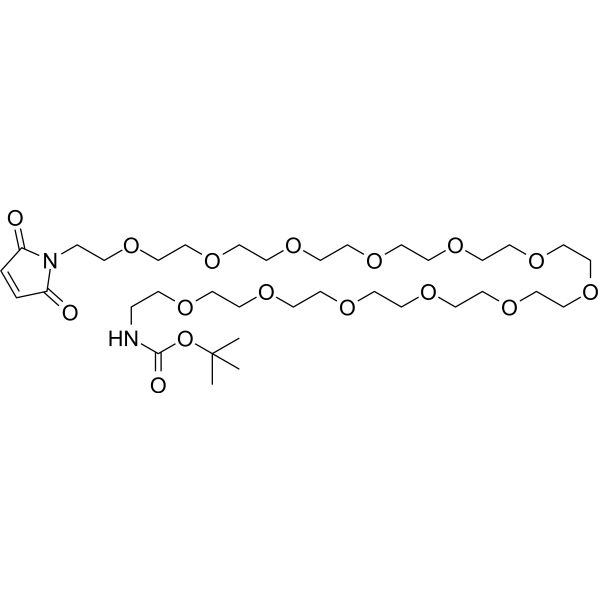 Mal-PEG12-NH-Boc Chemical Structure
