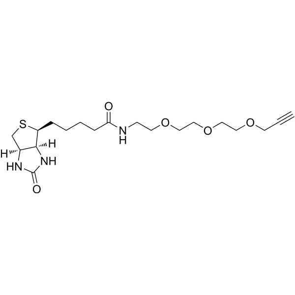 Biotin-PEG3-propargyl Chemical Structure