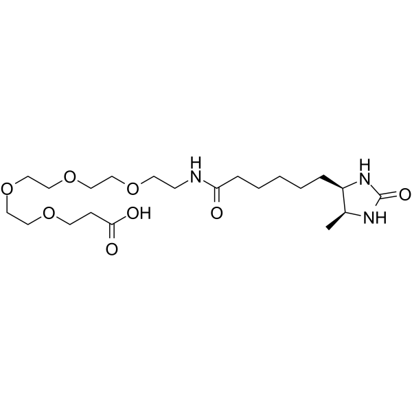 Desthiobiotin-PEG4-acid Chemical Structure