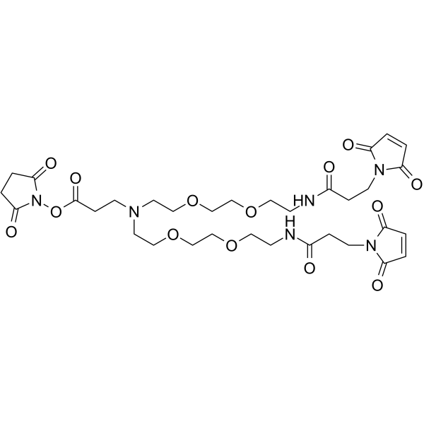 NHS-bis-PEG2-amide-Mal Chemical Structure