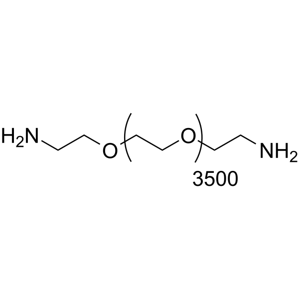 NH2-PEG3500-NH2 Chemical Structure