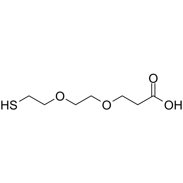 Thiol-PEG2-acid Chemical Structure