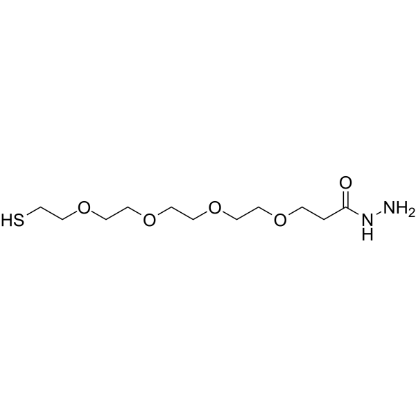 Thiol-PEG4-amide-NH2 Chemical Structure