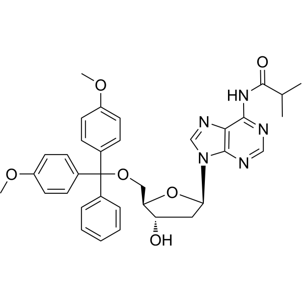5'-O-DMT-N6-ibu-dA Chemical Structure