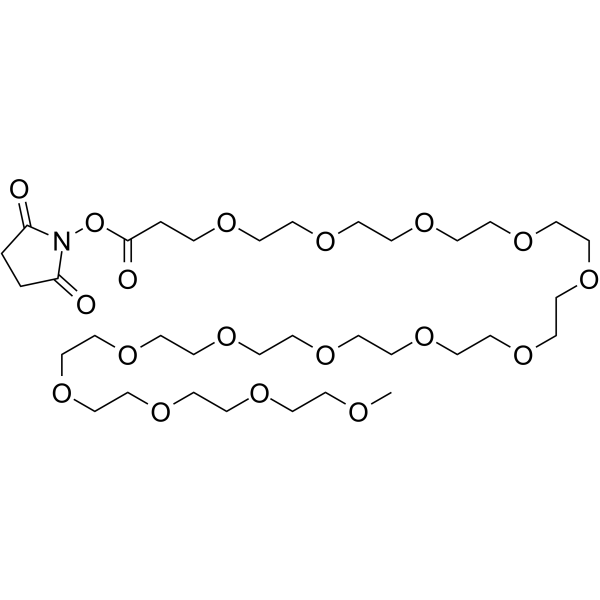m-PEG14-NHS ester Chemical Structure