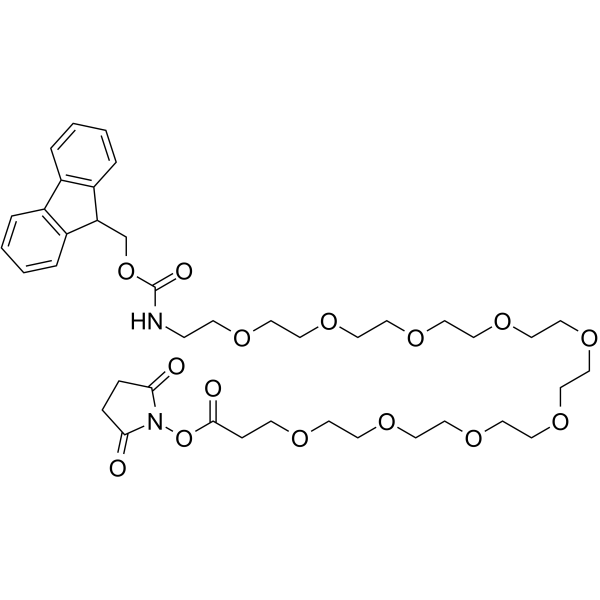 Fmoc-PEG9-NHS ester Chemical Structure
