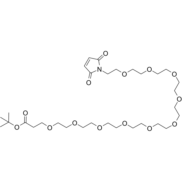 Mal-PEG10-Boc Chemical Structure